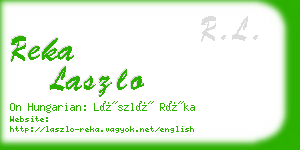 reka laszlo business card